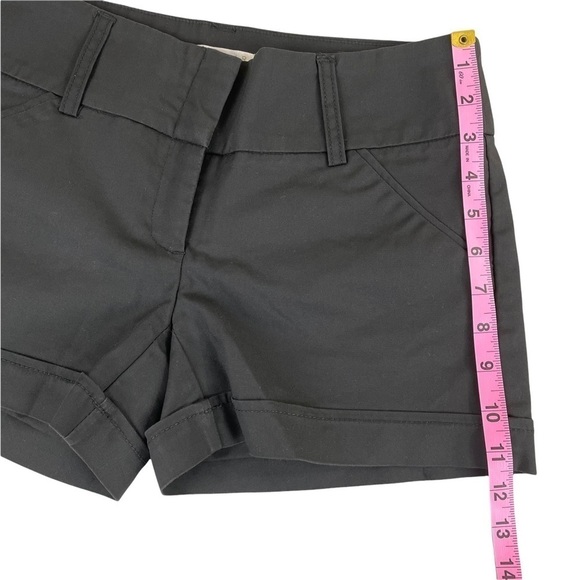 Kenar Black Flat Front Shorts - Picture 3 of 8
